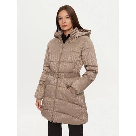 Guess Kurtka zimowa Seline W4BL58 WGL72 Brązowy Regular Fit ze sklepu MODIVO w kategorii Kurtki damskie - zdjęcie 182662367
