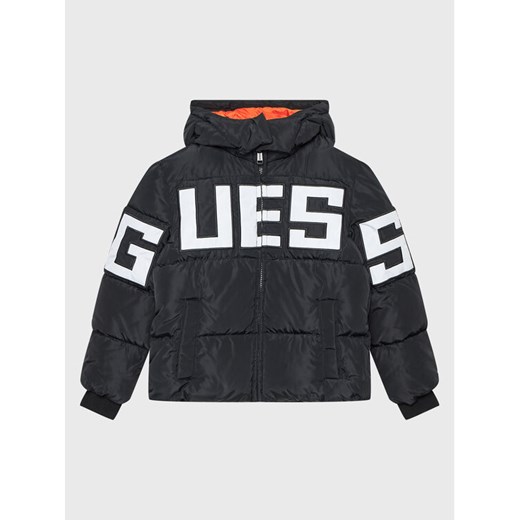 Guess Kurtka puchowa L4BL04 WB240 Czarny Regular Fit ze sklepu MODIVO w kategorii Kurtki chłopięce - zdjęcie 182662439