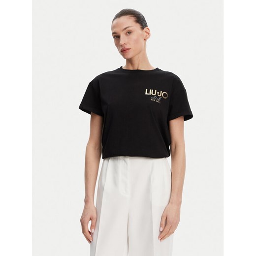 Liu Jo T-Shirt WA5007 JS923 Czarny Relaxed Fit ze sklepu MODIVO w kategorii Bluzki damskie - zdjęcie 182662489