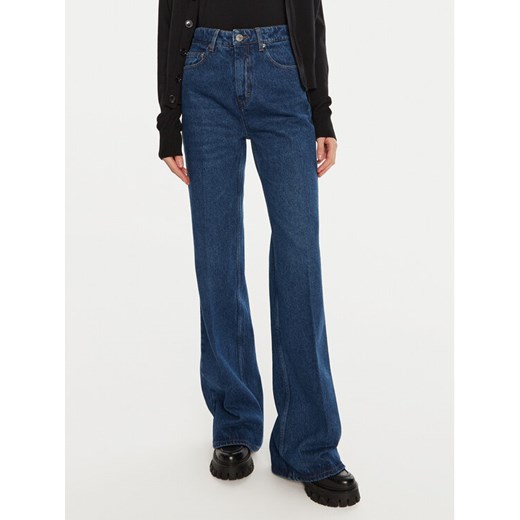 AMI PARIS Jeansy FTR420.DE0031 Granatowy Wide Leg ze sklepu MODIVO w kategorii Jeansy damskie - zdjęcie 182662557