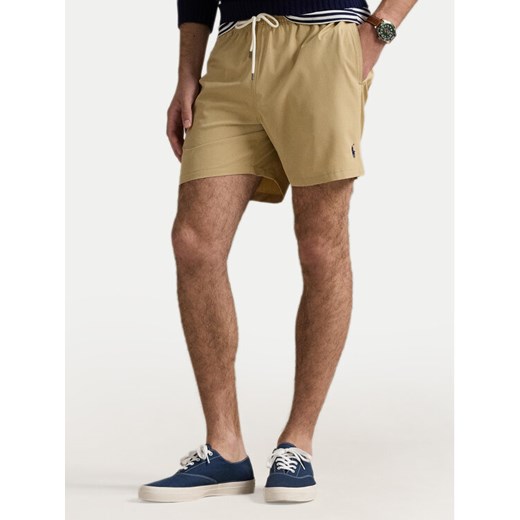 Polo Ralph Lauren Szorty kąpielowe 710957782001 Beżowy Classic Fit ze sklepu MODIVO w kategorii Kąpielówki - zdjęcie 182662577