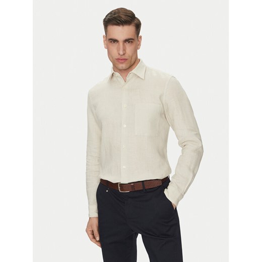 Marc O'Polo Koszula 523 7428 42318 Beżowy Regular Fit ze sklepu MODIVO w kategorii Koszule męskie - zdjęcie 182662607
