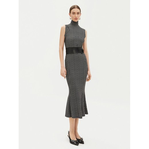 NORMA KAMALI Sukienka codzienna KK3243PLA63665 Szary Slim Fit ze sklepu MODIVO w kategorii Sukienki - zdjęcie 182662669