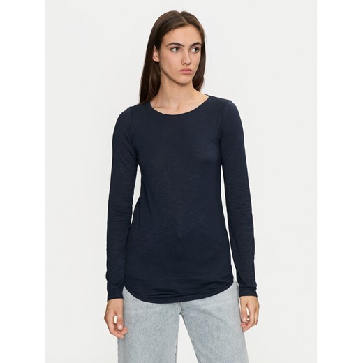 Sisley Bluzka 3TNHL119S Granatowy Regular Fit ze sklepu MODIVO w kategorii Bluzki damskie - zdjęcie 182662705
