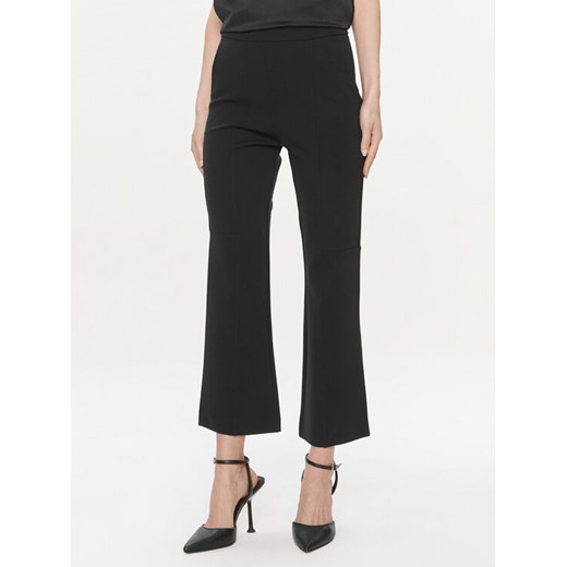 Max Mara Leisure Spodnie materiałowe Glasgow 2416781017 Czarny Regular Fit ze sklepu MODIVO w kategorii Spodnie damskie - zdjęcie 182662727