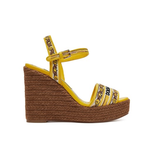 Dolce&Gabbana Espadryle CZ0318 AV804 Żółty ze sklepu MODIVO w kategorii Espadryle damskie - zdjęcie 182662746