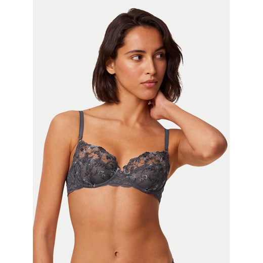 Triumph Biustonosz z fiszbiną Sensual Spotlight 10219847 Szary ze sklepu MODIVO w kategorii Biustonosze - zdjęcie 182662785