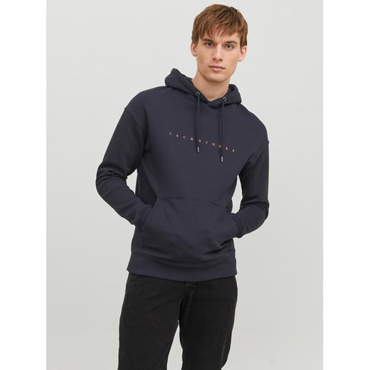Jack&Jones Bluza Star 12233972 Granatowy Relaxed Fit ze sklepu MODIVO w kategorii Bluzy męskie - zdjęcie 182662819