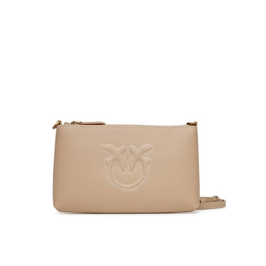 PINKO Torebka Flat Horizontal Mini PE 25 PCPL 104277 A2AN Beżowy ze sklepu MODIVO w kategorii Listonoszki - zdjęcie 182662958