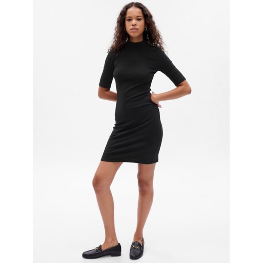 Gap Sukienka dzianinowa 792860-01 Czarny Slim Fit ze sklepu MODIVO w kategorii Sukienki - zdjęcie 182662968