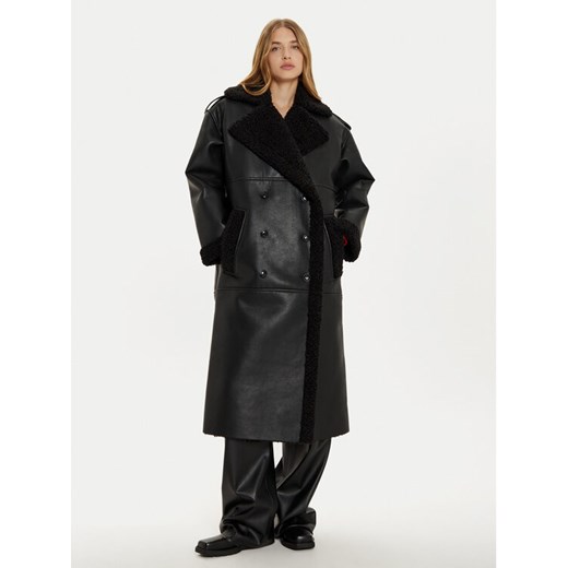 Hugo Kożuch Mifara-1 50528786 Czarny Oversize ze sklepu MODIVO w kategorii Kożuchy - zdjęcie 182662985