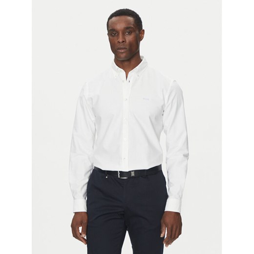 BOSS Koszula H-Roan 50521996 Biały Slim Fit ze sklepu MODIVO w kategorii Koszule męskie - zdjęcie 182663125