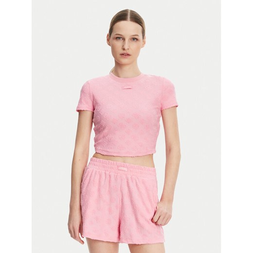 Guess T-Shirt V5GP21 KCT02 Różowy Regular Fit Guess XL MODIVO