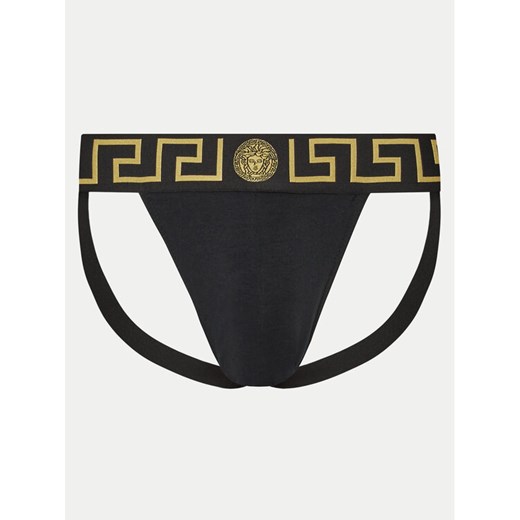 Versace Slipy Jock Strap AUU01017 1A10011 Czarny ze sklepu MODIVO w kategorii Majtki męskie - zdjęcie 182663247