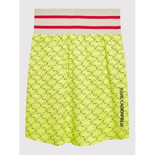 Karl Lagerfeld Kids Spódnica Z13084 S Zielony Regular Fit ze sklepu MODIVO w kategorii Spódnice dziewczęce - zdjęcie 182663376