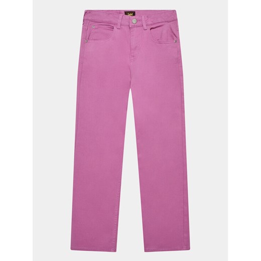 Lee Jeansy Carol Straight LEG5003 Fioletowy Straight Fit ze sklepu MODIVO w kategorii Spodnie dziewczęce - zdjęcie 182663395