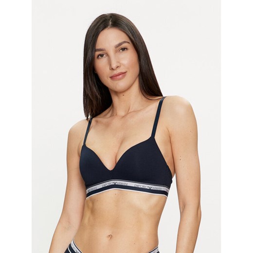 Emporio Armani Underwear Biustonosz bezfiszbinowy 164410 4R227 00135 Granatowy ze sklepu MODIVO w kategorii Biustonosze - zdjęcie 182663416