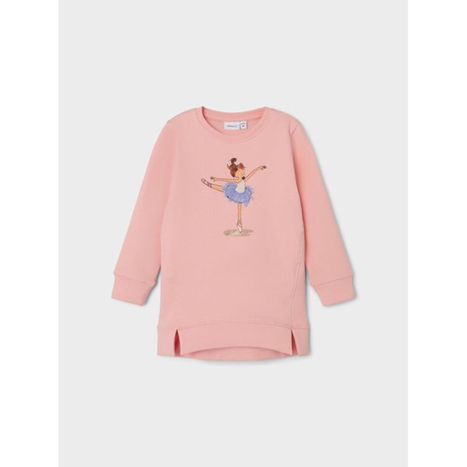 NAME IT Bluza Tinna 13226404 Różowy Regular Fit ze sklepu MODIVO w kategorii Bluzy dziewczęce - zdjęcie 182663419