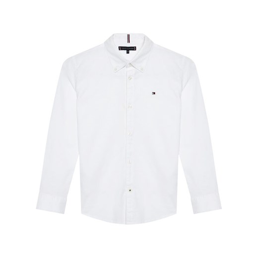 Tommy Hilfiger Koszula Oxford KB0KB06964 M Biały Regular Fit ze sklepu MODIVO w kategorii Koszule chłopięce - zdjęcie 182663458
