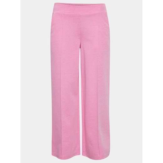 ICHI Spodnie materiałowe 20113287 Różowy Relaxed Fit ze sklepu MODIVO w kategorii Spodnie damskie - zdjęcie 182663516