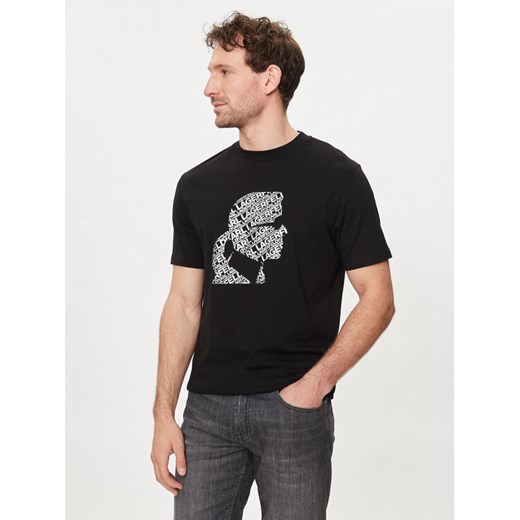 KARL LAGERFELD T-Shirt 755082 542224 Czarny Regular Fit Karl Lagerfeld M MODIVO