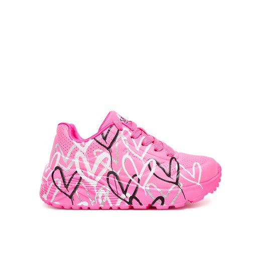 Skechers Sneakersy Uno Lite-Metallic Love 314067L/HPMT Różowy ze sklepu MODIVO w kategorii Buty sportowe dziecięce - zdjęcie 182663547