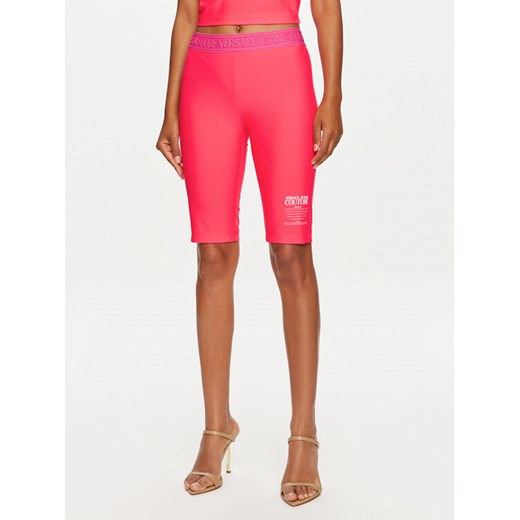 Versace Jeans Couture Kolarki 76HAC1A6 Różowy Skinny Fit ze sklepu MODIVO w kategorii Szorty - zdjęcie 182663548