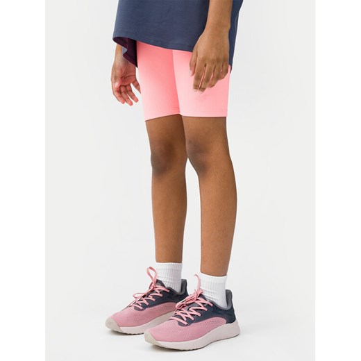 4F Szorty sportowe 4FJWSS24TTIGF134 Pomarańczowy Slim Fit ze sklepu MODIVO w kategorii Spodenki dziewczęce - zdjęcie 182663585