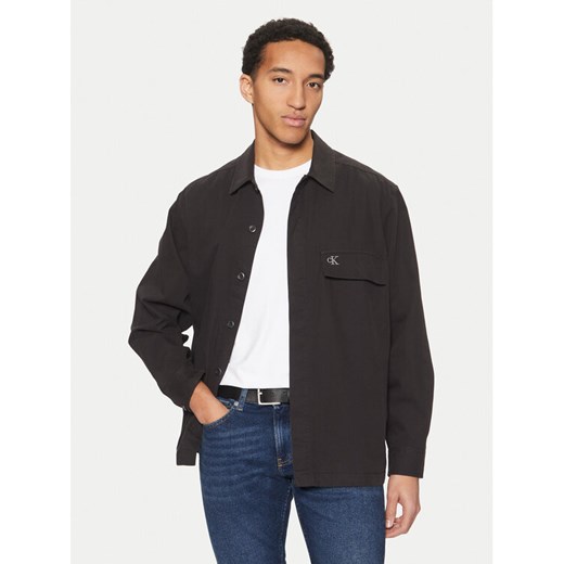 Calvin Klein Jeans Koszula J30J326724 Czarny Regular Fit ze sklepu MODIVO w kategorii Koszule męskie - zdjęcie 182663658