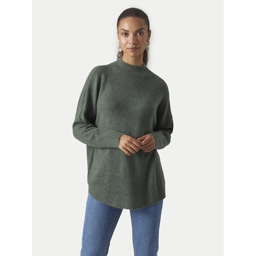 Vero Moda Sweter Plaza 10290784 Zielony Loose Fit ze sklepu MODIVO w kategorii Swetry damskie - zdjęcie 182663659