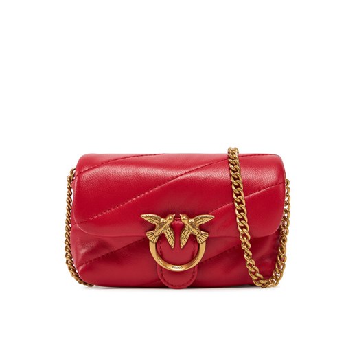 PINKO Torebka Love Puff Micro C PE 24 PCPL 100041 A0F2 Czerwony ze sklepu MODIVO w kategorii Kopertówki - zdjęcie 182663665