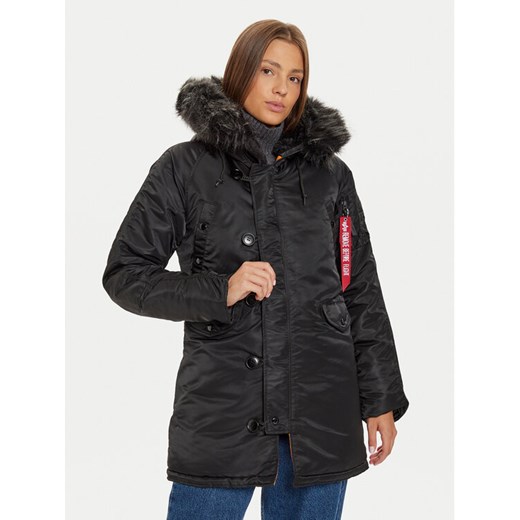 Alpha Industries Parka 113007 Czarny Regular Fit ze sklepu MODIVO w kategorii Parki damskie - zdjęcie 182663698