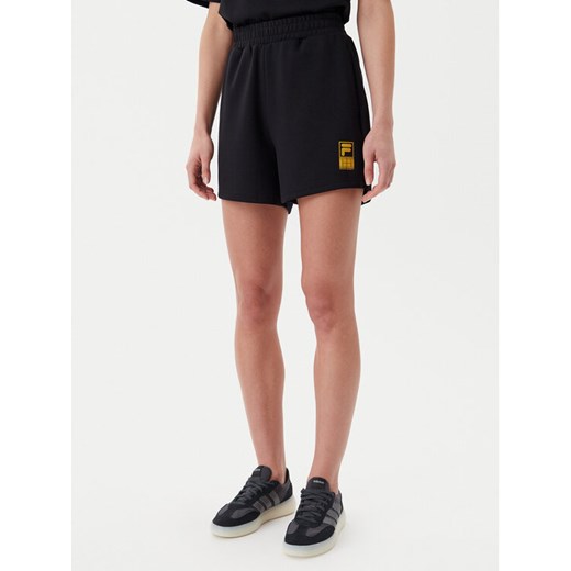 Fila Szorty sportowe Lisakovsk FAW1047 Czarny Loose Fit ze sklepu MODIVO w kategorii Szorty - zdjęcie 182663739