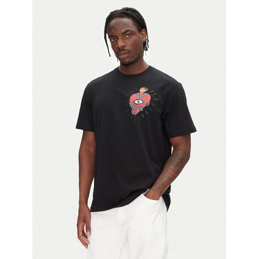 Just Cavalli T-Shirt 78OAHE07 Czarny Regular Fit ze sklepu MODIVO w kategorii T-shirty męskie - zdjęcie 182663747