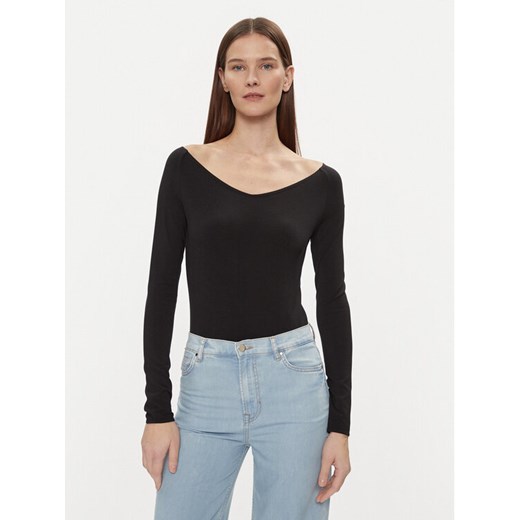 Boss Bluzka Ebeta 50508084 Czarny Slim Fit ze sklepu MODIVO w kategorii Bluzki damskie - zdjęcie 182663756
