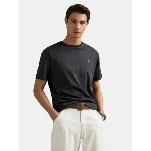 Polo Ralph Lauren T-Shirt Tsh 710740727032 Szary Slim Fit ze sklepu MODIVO w kategorii T-shirty męskie - zdjęcie 182663828
