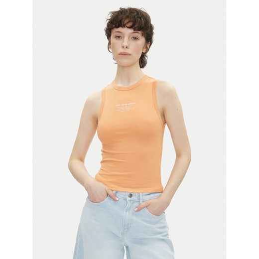 Pepe Jeans Top Viv PL506032 Pomarańczowy Slim Fit ze sklepu MODIVO w kategorii Bluzki damskie - zdjęcie 182663875