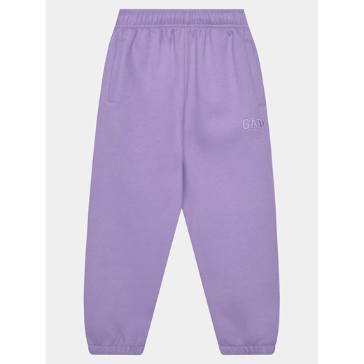 Gap Spodnie dresowe 741404-01 Fioletowy Relaxed Fit ze sklepu MODIVO w kategorii Spodnie chłopięce - zdjęcie 182663949