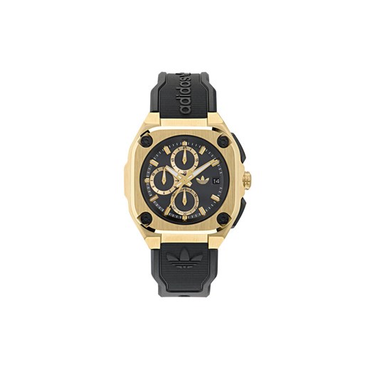 adidas Originals Zegarek City Tech Three Chrono AOFH24018 Czarny ze sklepu MODIVO w kategorii Zegarki - zdjęcie 182663959
