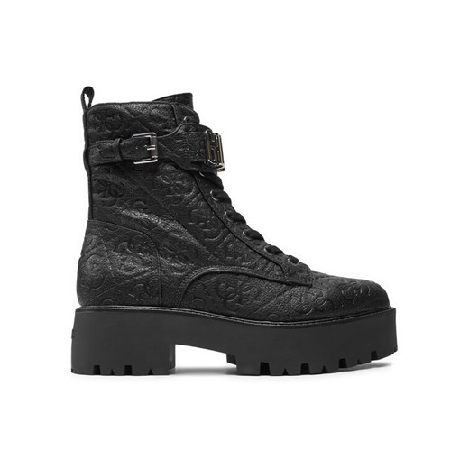 Guess Botki Vaires FLTSOM FAL10 Czarny ze sklepu MODIVO w kategorii Botki - zdjęcie 182663979
