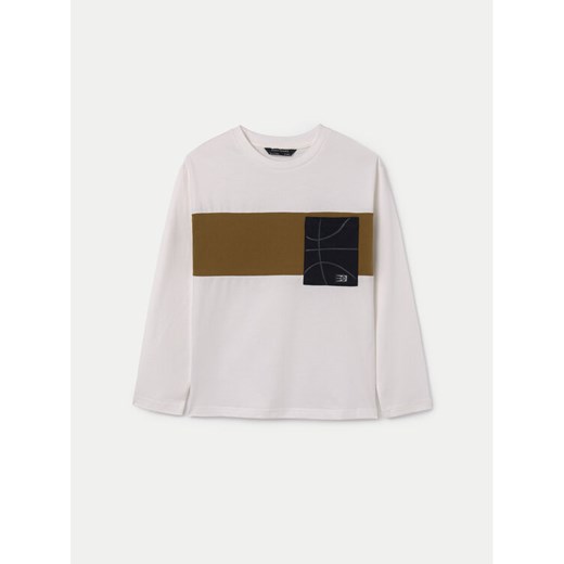 Mayoral Bluzka 7084 Écru Regular Fit ze sklepu MODIVO w kategorii T-shirty chłopięce - zdjęcie 182664007