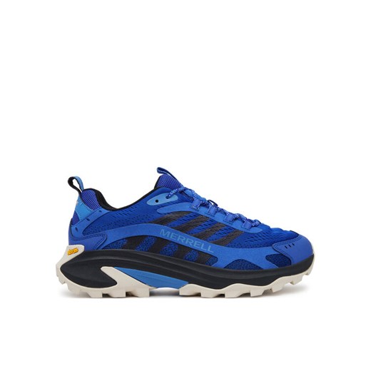 Merrell Trekkingi Moab Speed 2 J038273 Niebieski ze sklepu MODIVO w kategorii Buty trekkingowe męskie - zdjęcie 182664056