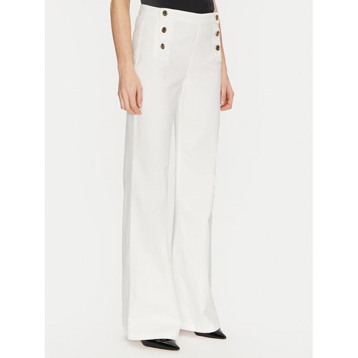 TWINSET Jeansy 251TP2590 Écru Wide Leg ze sklepu MODIVO w kategorii Jeansy damskie - zdjęcie 182664085