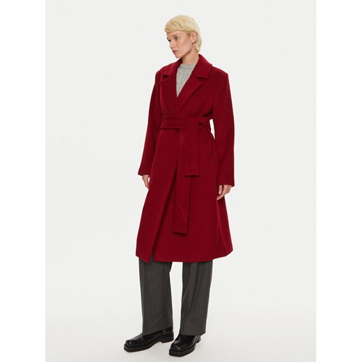2NDDAY Płaszcz wełniany Liviana 2245132514 Czerwony Oversize ze sklepu MODIVO w kategorii Płaszcze damskie - zdjęcie 182664088