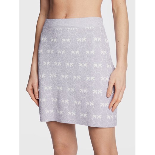 Pinko Spódnica mini Galeotto 100216 A0IT Fioletowy Slim Fit ze sklepu MODIVO w kategorii Spódnice - zdjęcie 182664177