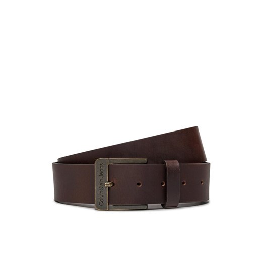 Calvin Klein Jeans Pasek Męski J 4Cm Ckj Belt K50K510065 Brązowy ze sklepu MODIVO w kategorii Paski męskie - zdjęcie 182664385