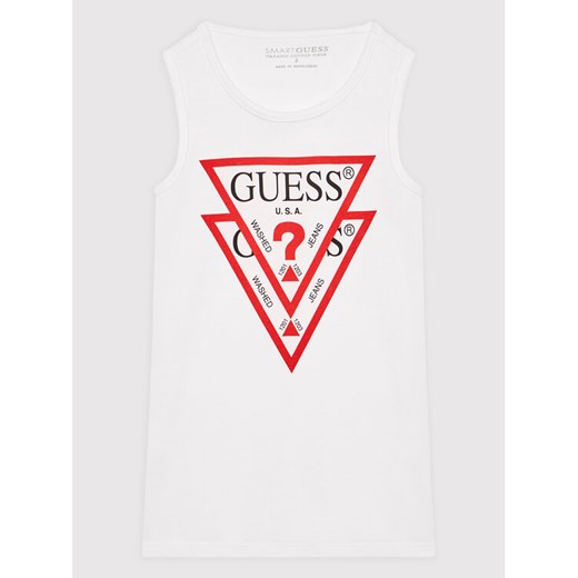 Guess Sukienka codzienna K92K31 KAUD0 Biały Regular Fit ze sklepu MODIVO w kategorii Sukienki dziewczęce - zdjęcie 182664387