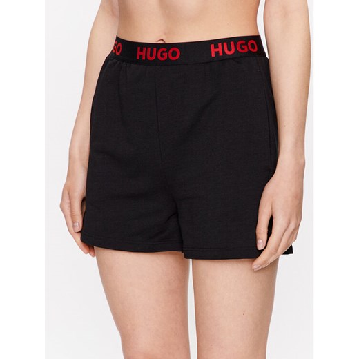Hugo Szorty piżamowe 50490600 Czarny Regular Fit ze sklepu MODIVO w kategorii Piżamy damskie - zdjęcie 182664426