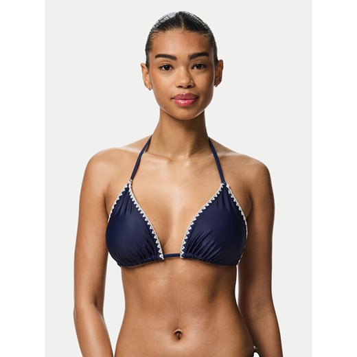 Pieces Góra od bikini Luva 17156770 Granatowy ze sklepu MODIVO w kategorii Stroje kąpielowe - zdjęcie 182664455