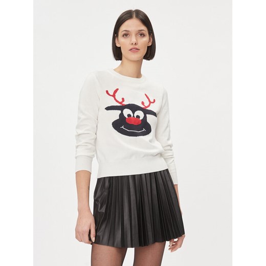 ONLY Sweter 15302939 Écru Regular Fit ze sklepu MODIVO w kategorii Swetry damskie - zdjęcie 182664486